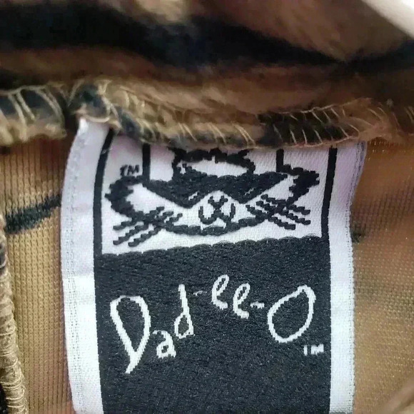 Dad-ee-O Tiger Dress with Faux Fur Trim - Picture 3 of 4